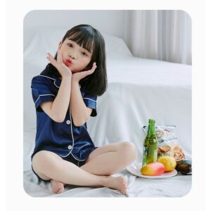 Mẫu pijama lụa cho bé gái