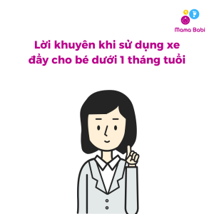 Những lưu ý khi sử dụng xe đẩy cho bé dưới 1 tuổi