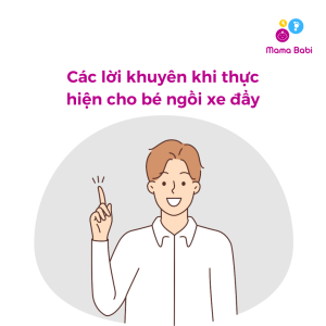 Các lời khuyên khi cho bé ngồi xe đẩy